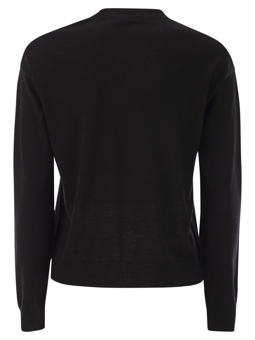 Max Mara Fiocchi - V-Neck Jumper In Wool And Cashmere