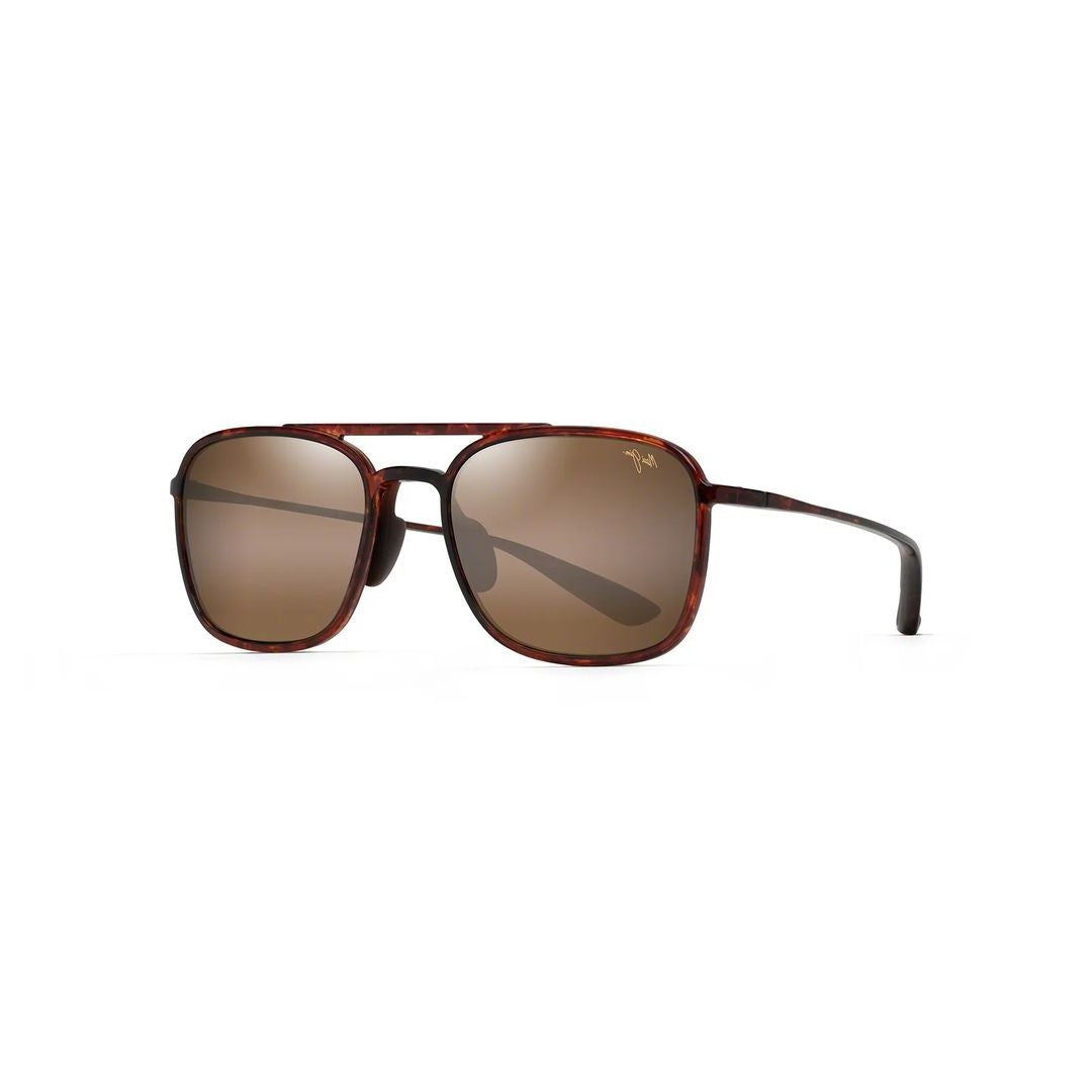 Maui Jim Keokea Rectangular Tortoiseshell Sunglasses With Brown-Tinted Lenses