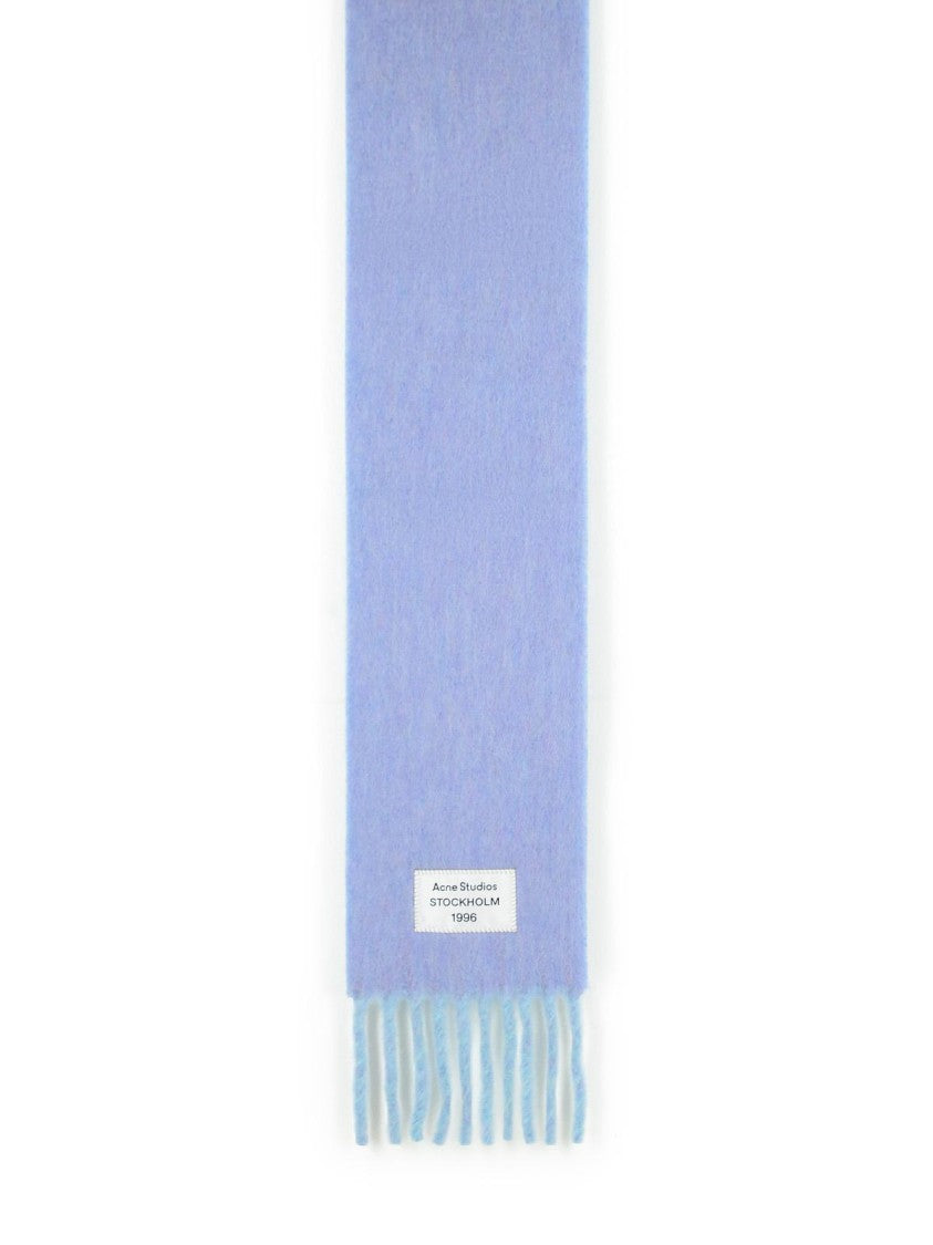 Acne Studios Light Blue Alpaca And Wool Blend Scarf