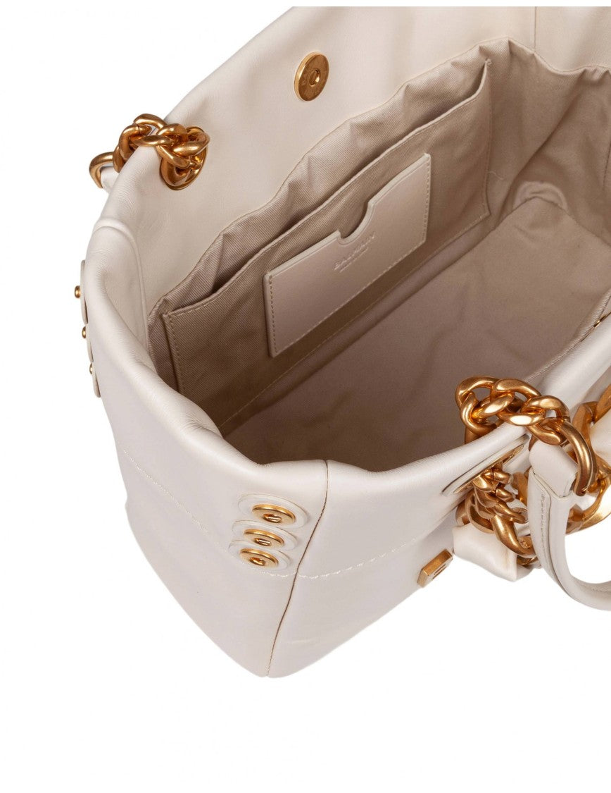 Balmain 1945 Soft Small Calfskin Handbag