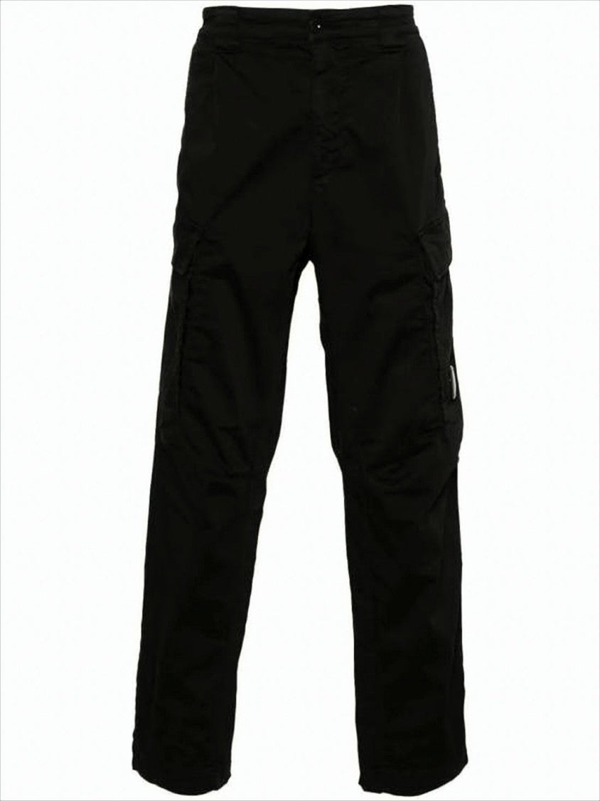 C.P. Company Straight-Fit Pants With Subtle Logo Detail