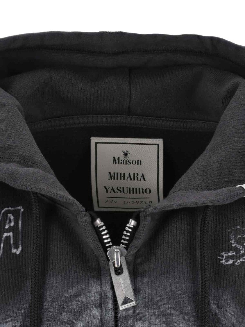 Maison Mihara Yasuhiro Structured Black Jacket With Front Zipper Closure