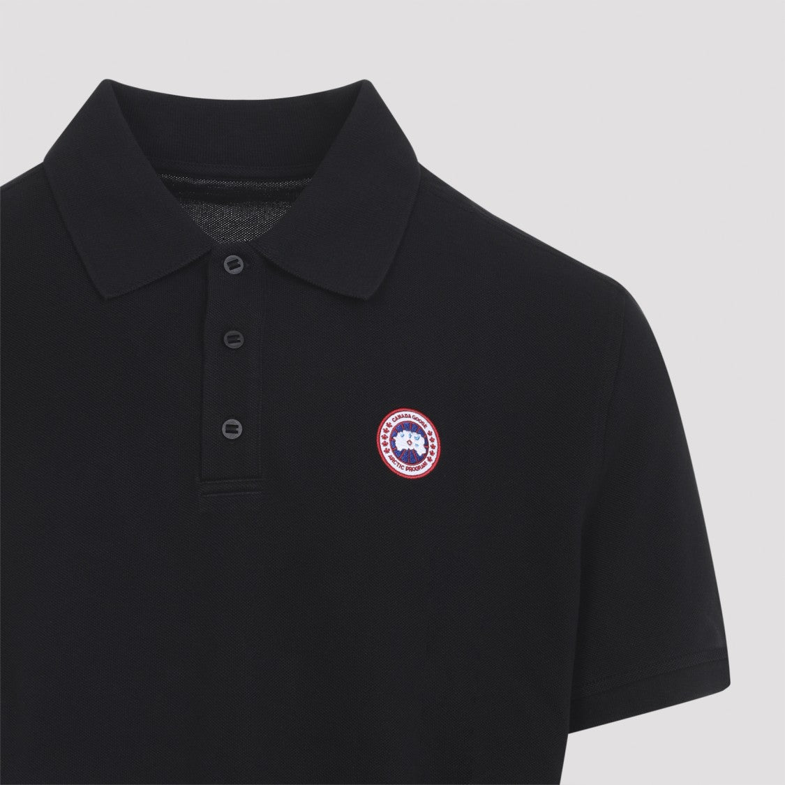 Canada Goose Black 1600M Cotton Polo