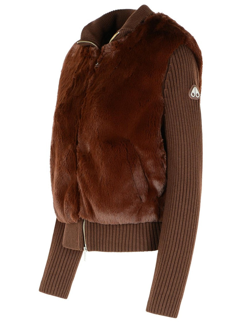 Moose Knuckles Caffè Faux Fur Jacket