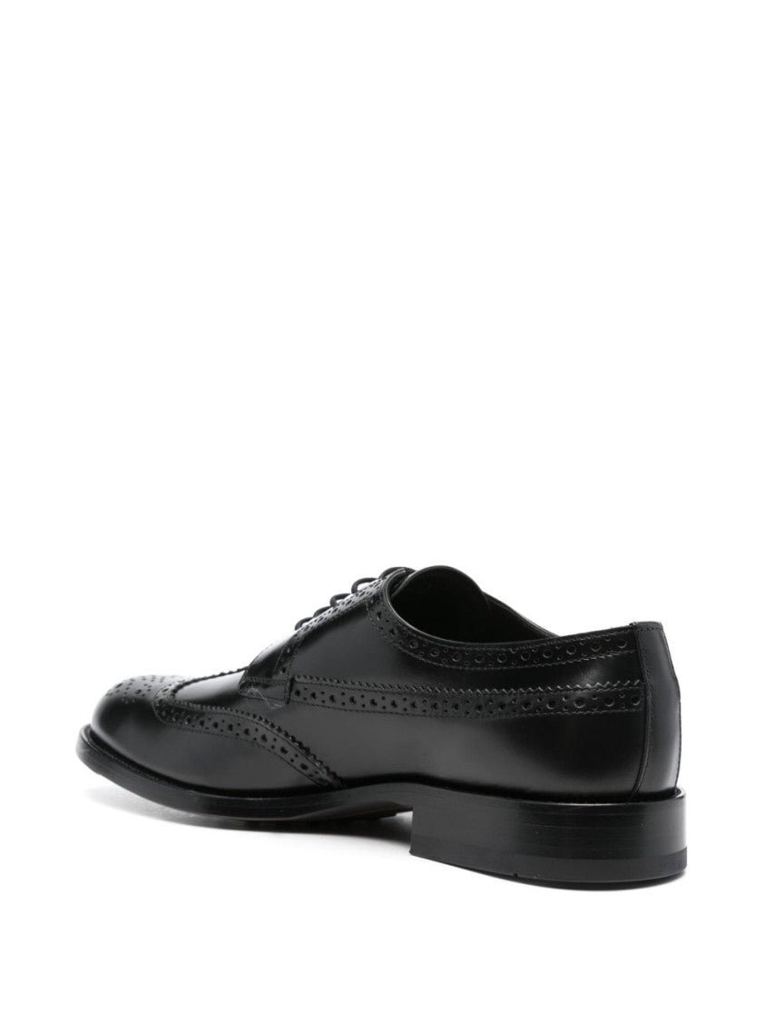 Tod's Classic Lace-Up Brogue Flat Shoes