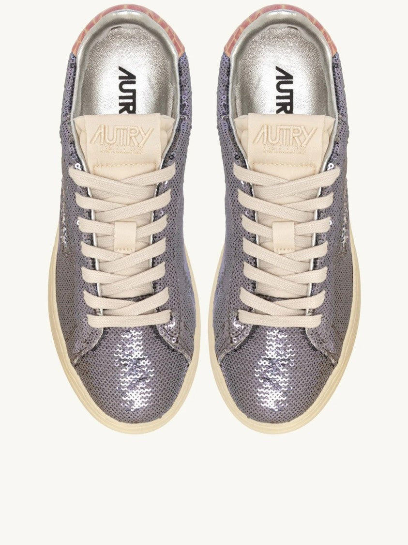 Autry Metallic Dallas Low Sequin Sneakers