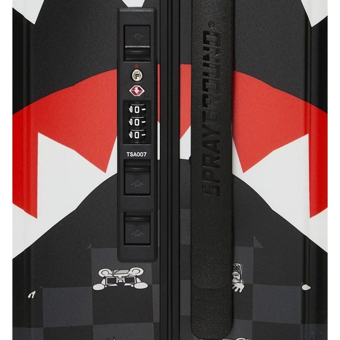 Sprayground Shark Mouth Graphic Hard-Shell Suitcase