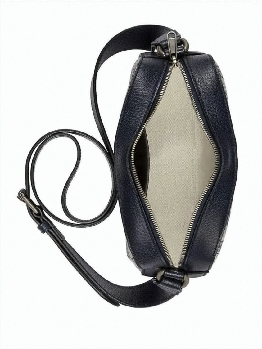 Gucci Rectangular Monogram Canvas Crossbody Bag