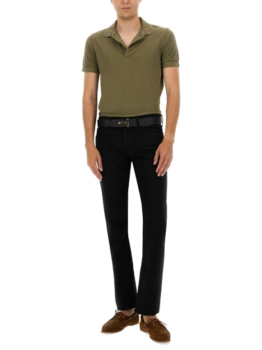 Tom Ford Classic Pique Polo With Tailored Fit