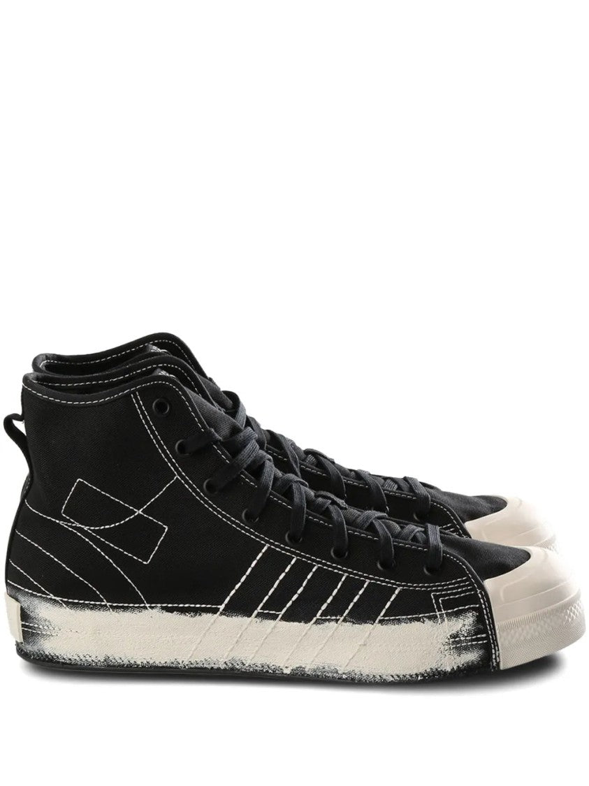 Y-3 Black Nizza Hi Sneakers