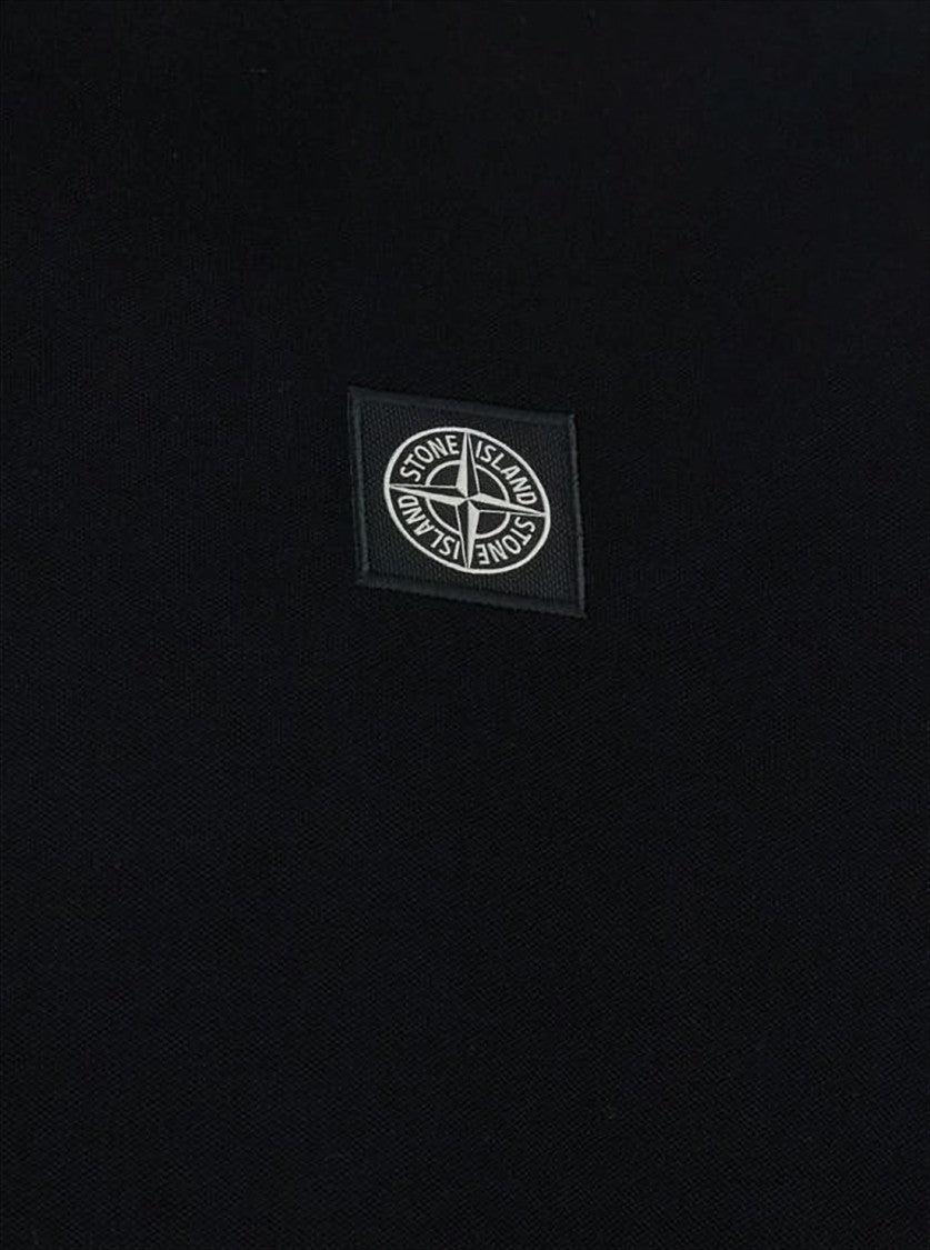 Stone Island Short-Sleeve Polo Shirt With Subtle Piping