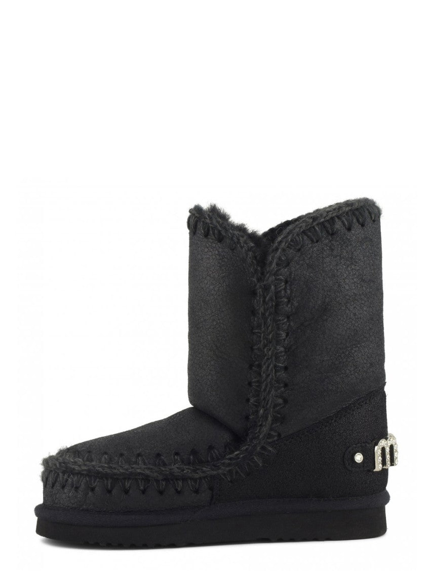 Mou Eskimo 24 Rhinestones Logo Boots