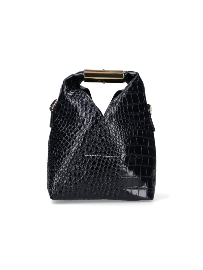 Mm6 By Maison Margiela Structured Black Bag With Minimalist Design
