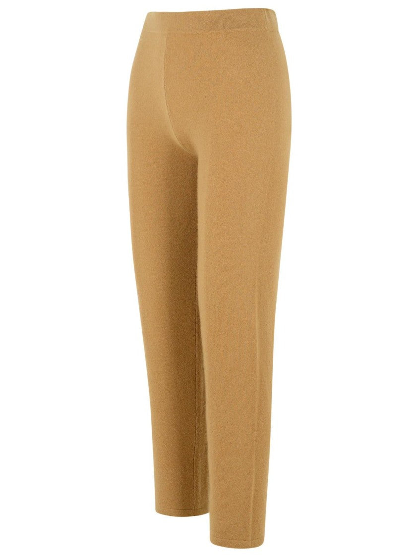 Max Mara Beige Cashmere Blend Trousers
