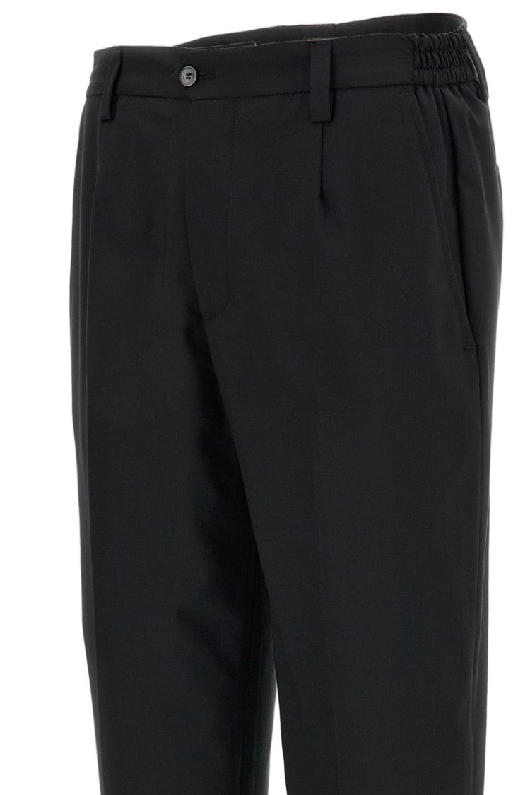 Briglia 1949 Tropical Wool Pleated Regular-Fit Pants