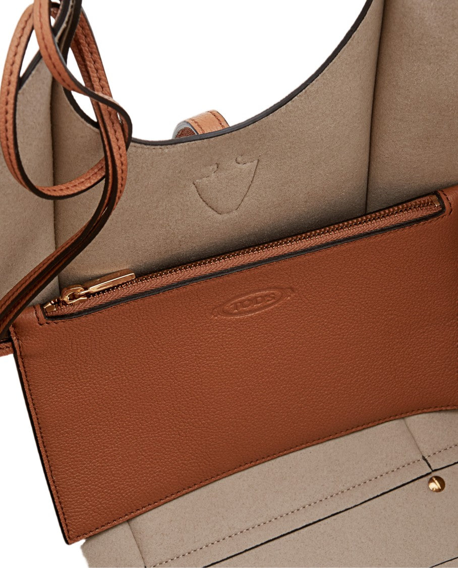 Tod's Brown Small Leather Tote Bag