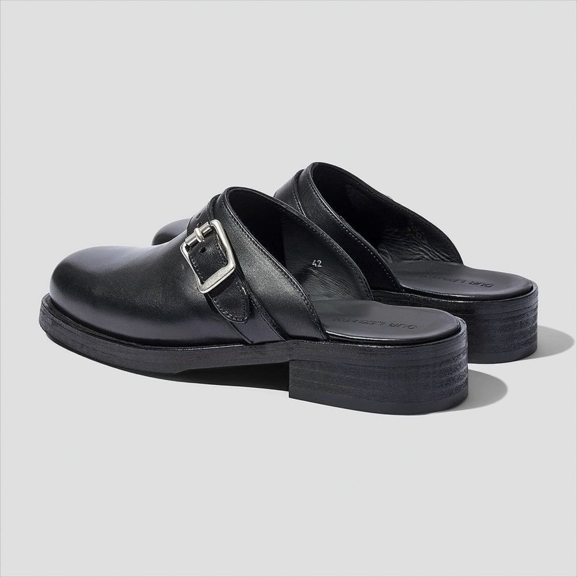 Our Legacy Smooth Calf Leather Mule Shoes