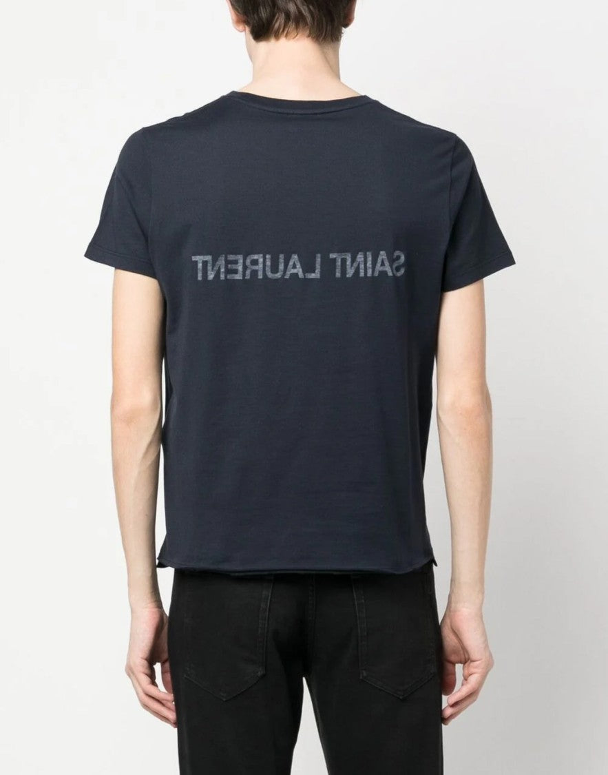 Saint Laurent Reverse Logo Print T-Shirt