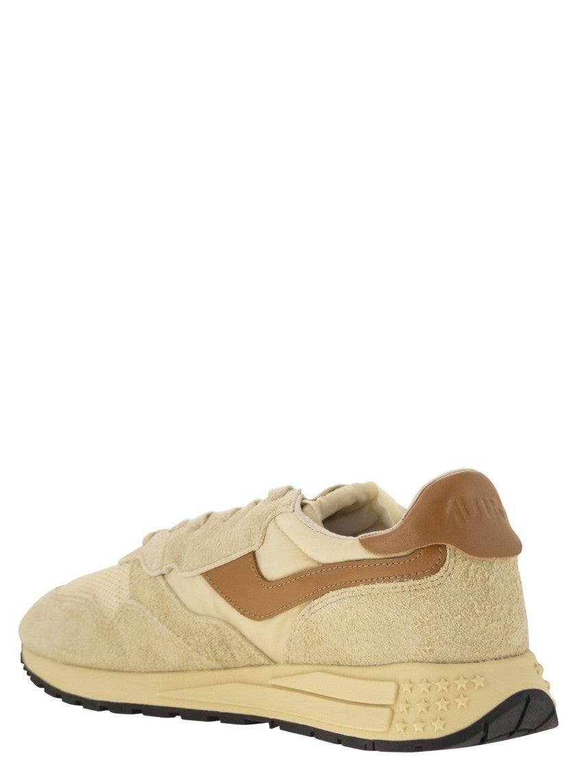 Autry Reelwind - Suede And Technical Textile Trainer