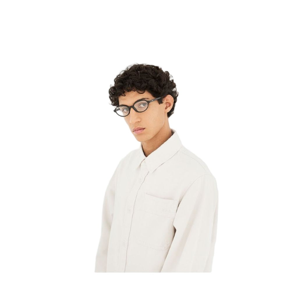 Retrosuperfuture Numero 04 Black Ultra-Thin Oval Eyeglasses