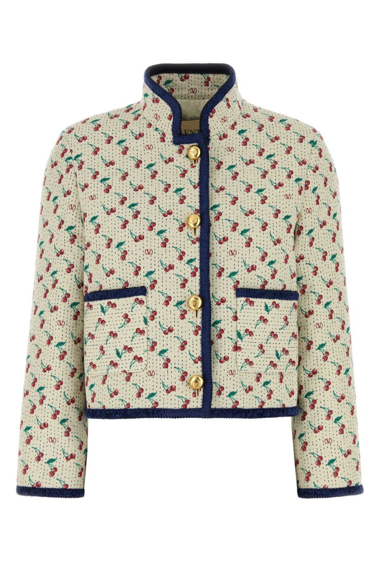 Valentino Garavani Embroidered Jacquard Jacket