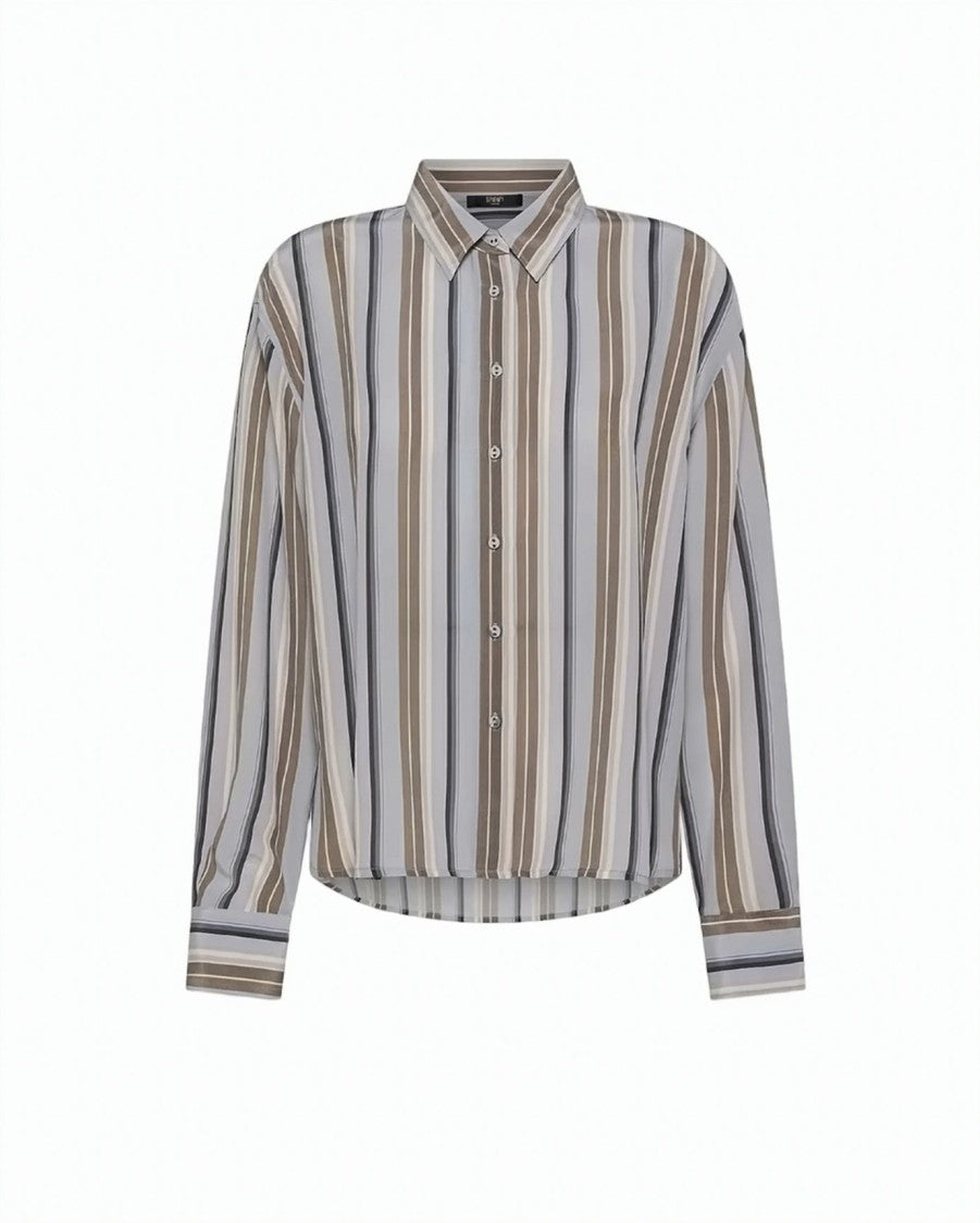Seventy Regular-Fit Striped Silk-Viscose Shirt