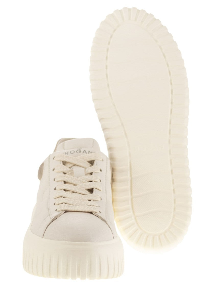 Hogan H-Stripes Leather Trainers