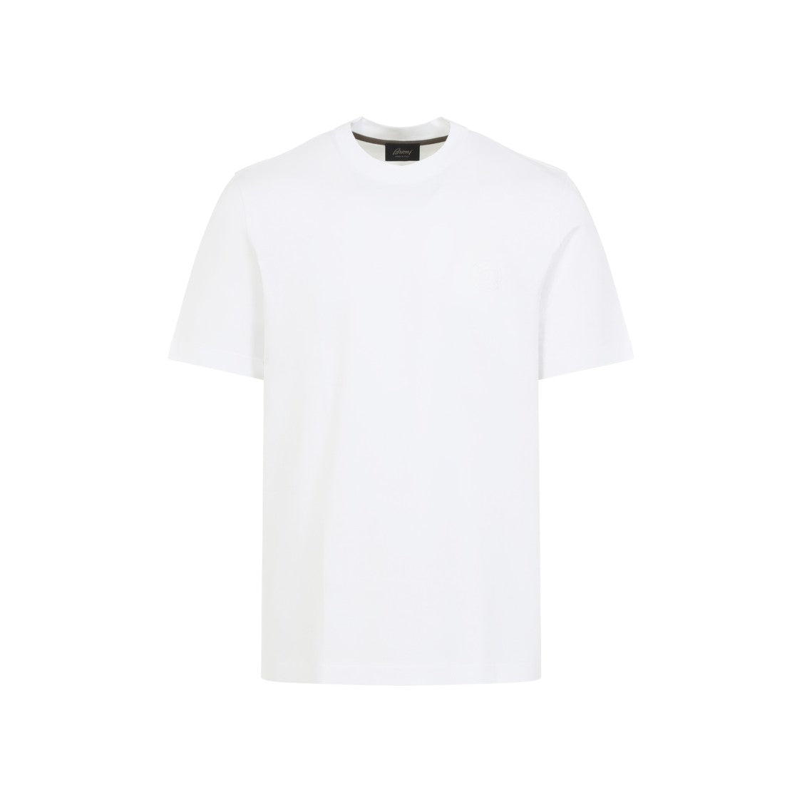 Brioni White Cotton T-Shirt