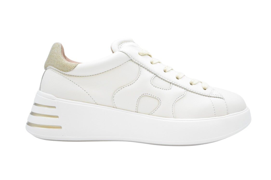 Hogan Laced Sneakers With Leather