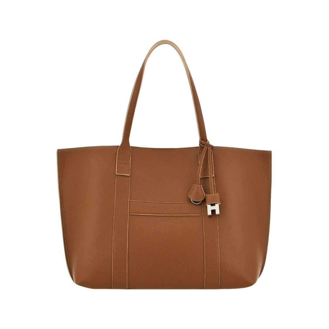 Hogan Cuoio Script Shopping Media Shopping Bag