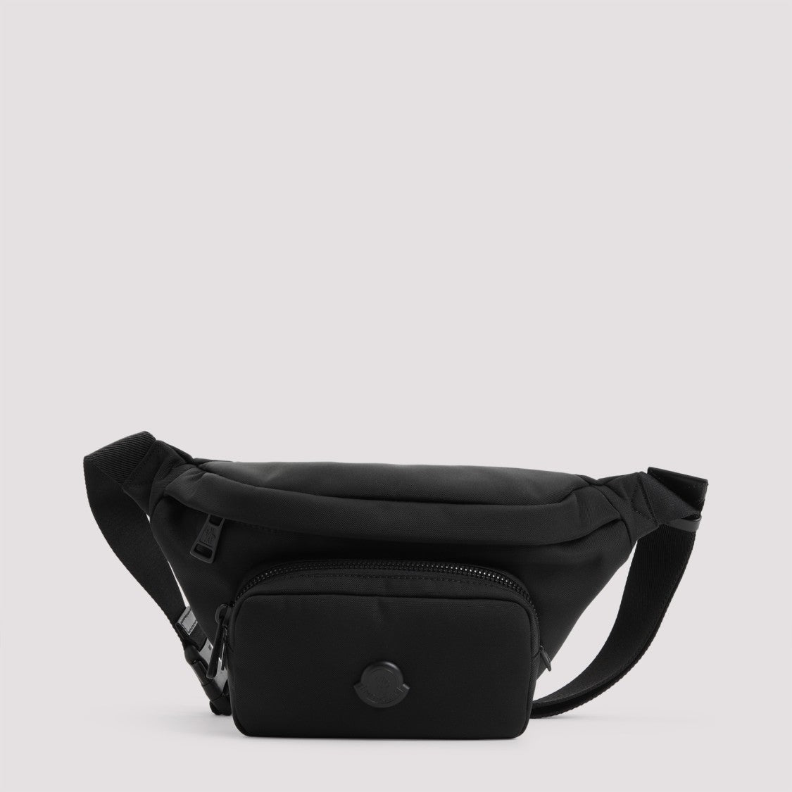Moncler Streamlined Black Belt Bag