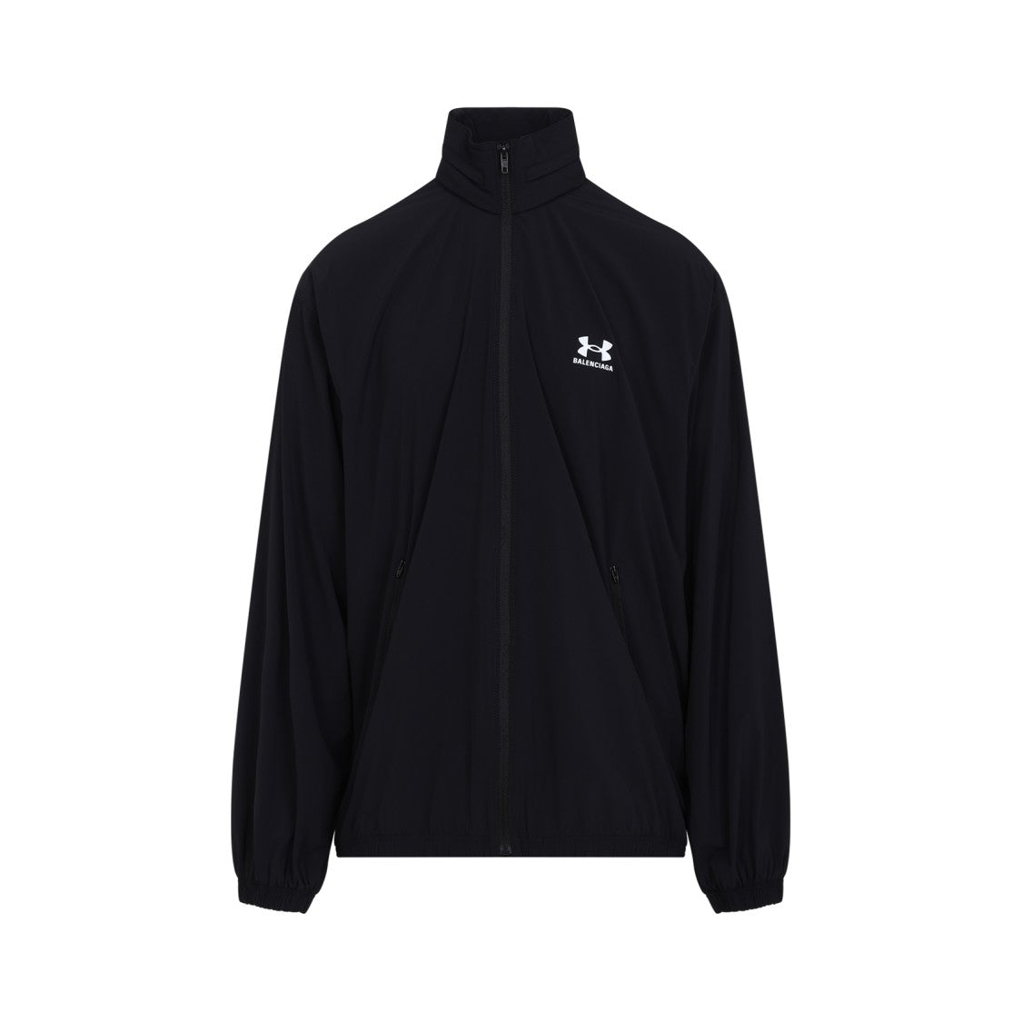 Balenciaga High Collar Black Polyamide Jacket