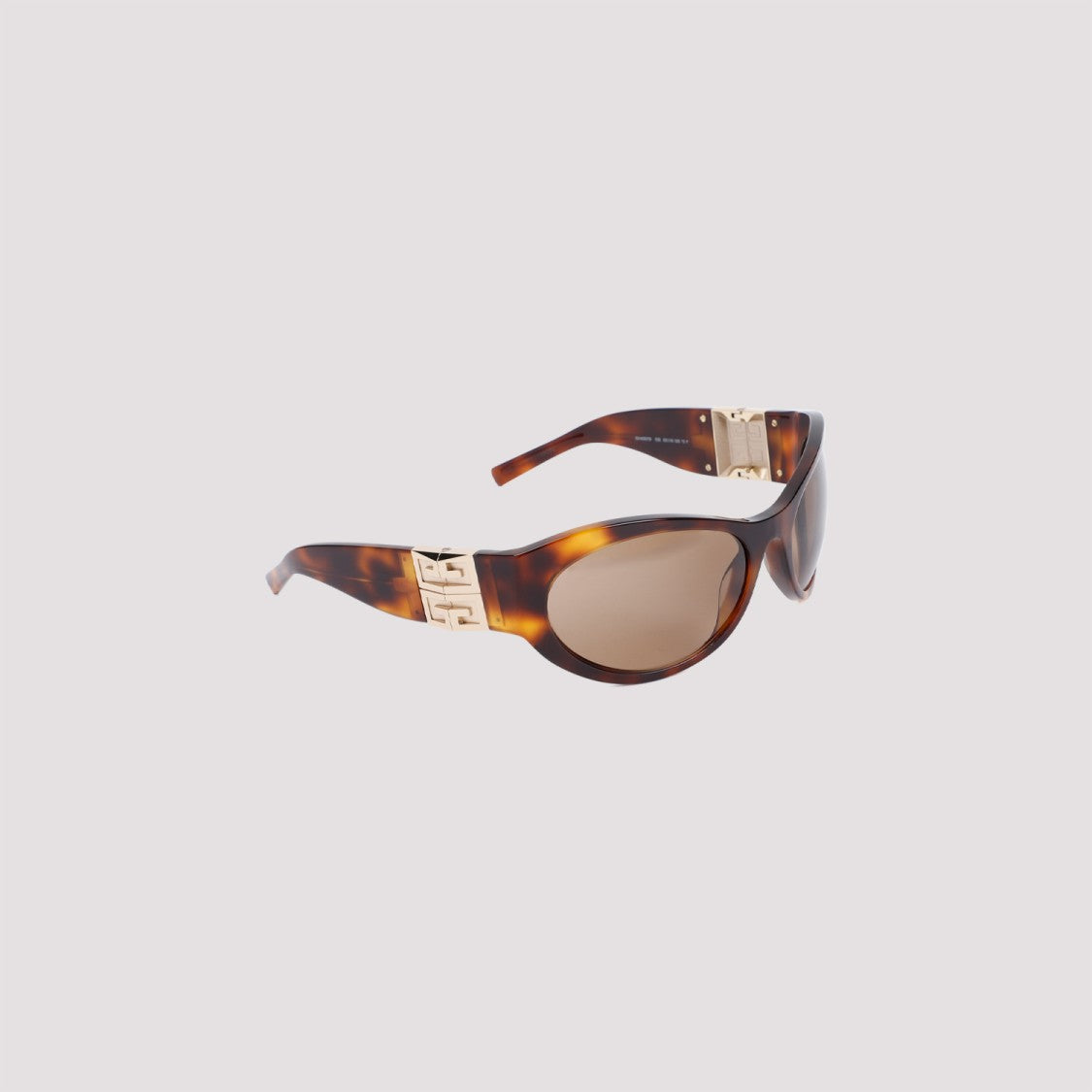 Givenchy Brown 4G-Plaque Oversize-Frame Sunglasses