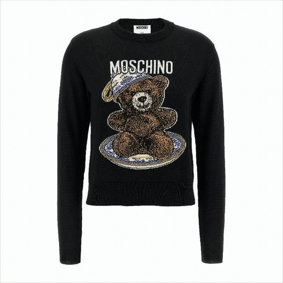 Moschino Wool Sweater With Playful Teddy Bear Graphic