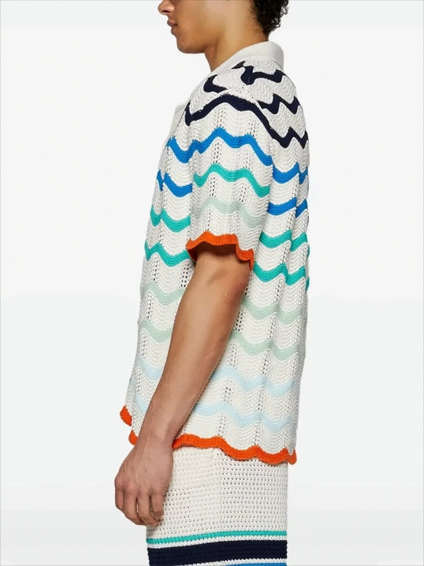 Casablanca Short-Sleeve Knit Shirt