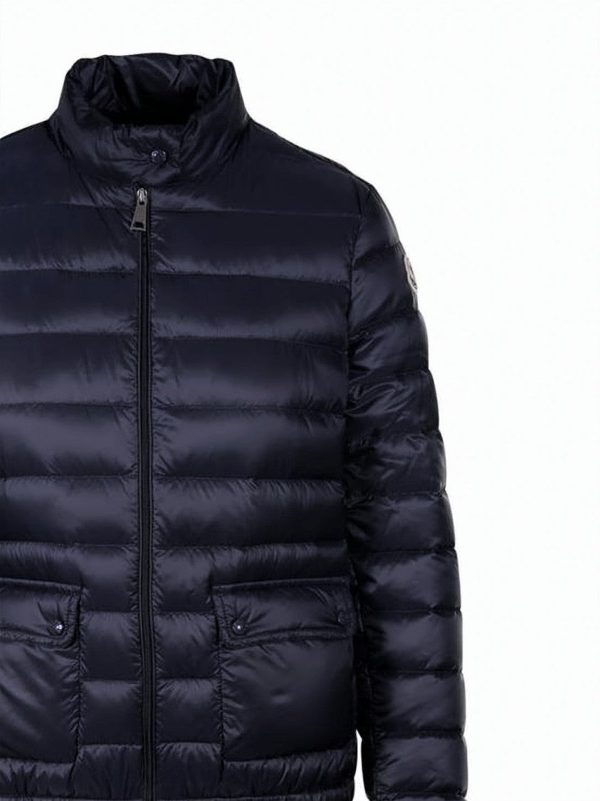 Moncler Packable Short Down Jacket With High Collar