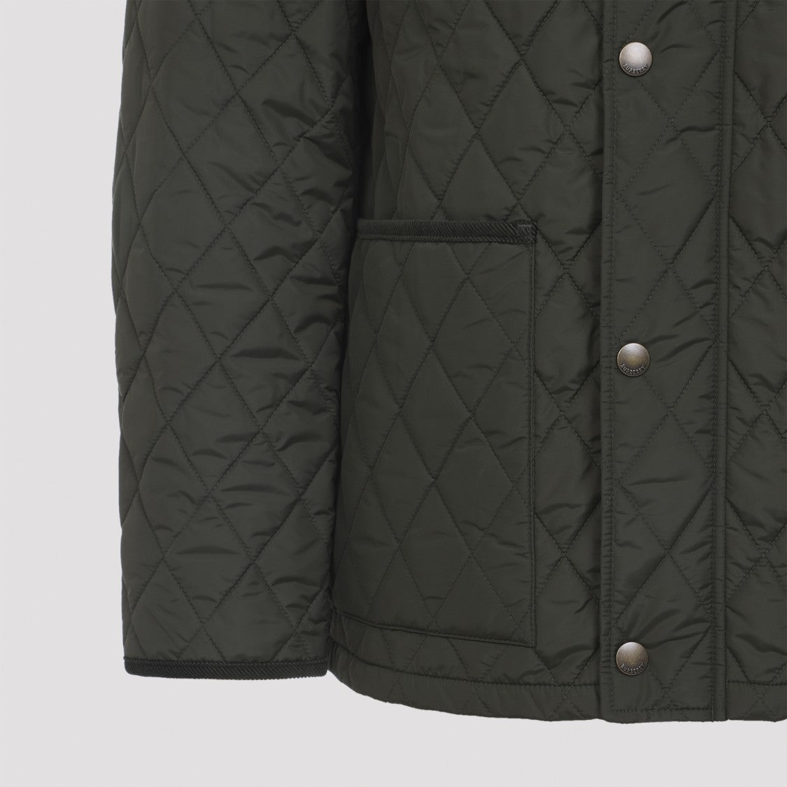 Burberry Quilted Casual Jacket With Classic Collar