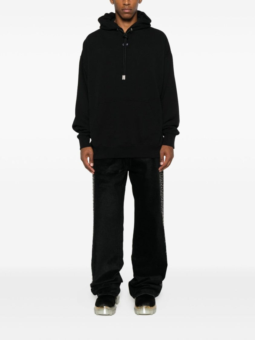 Off-White Classic Black And Grey Graphic Hoodie