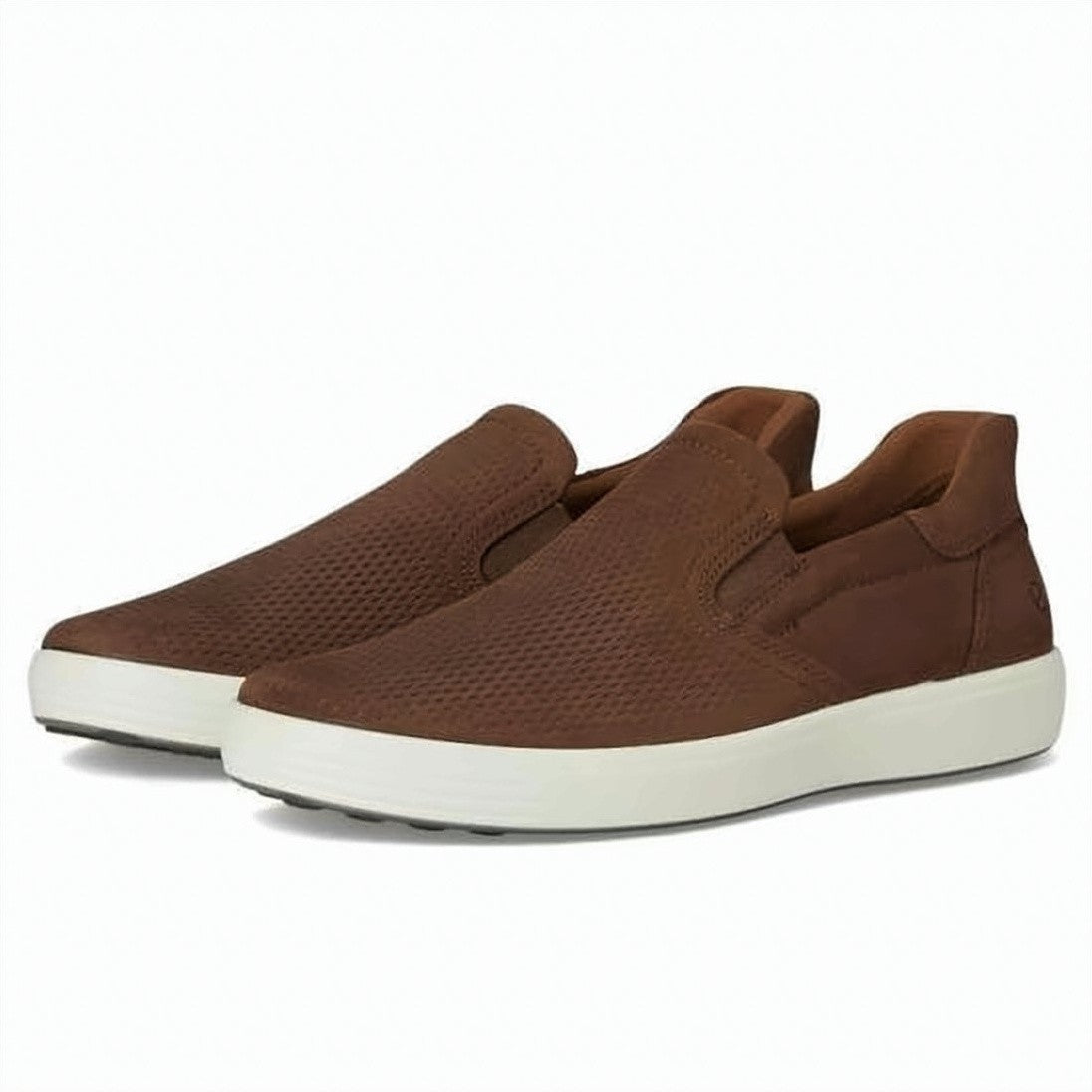 Ecco Minimalist Slip-On Sneakers With Smooth Leather Upper