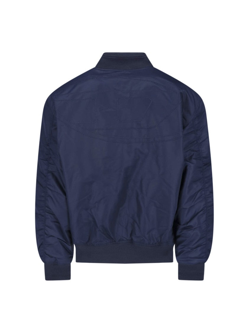 Diesel Blue Brown Reversible W Type-D1 Bomber Jacket