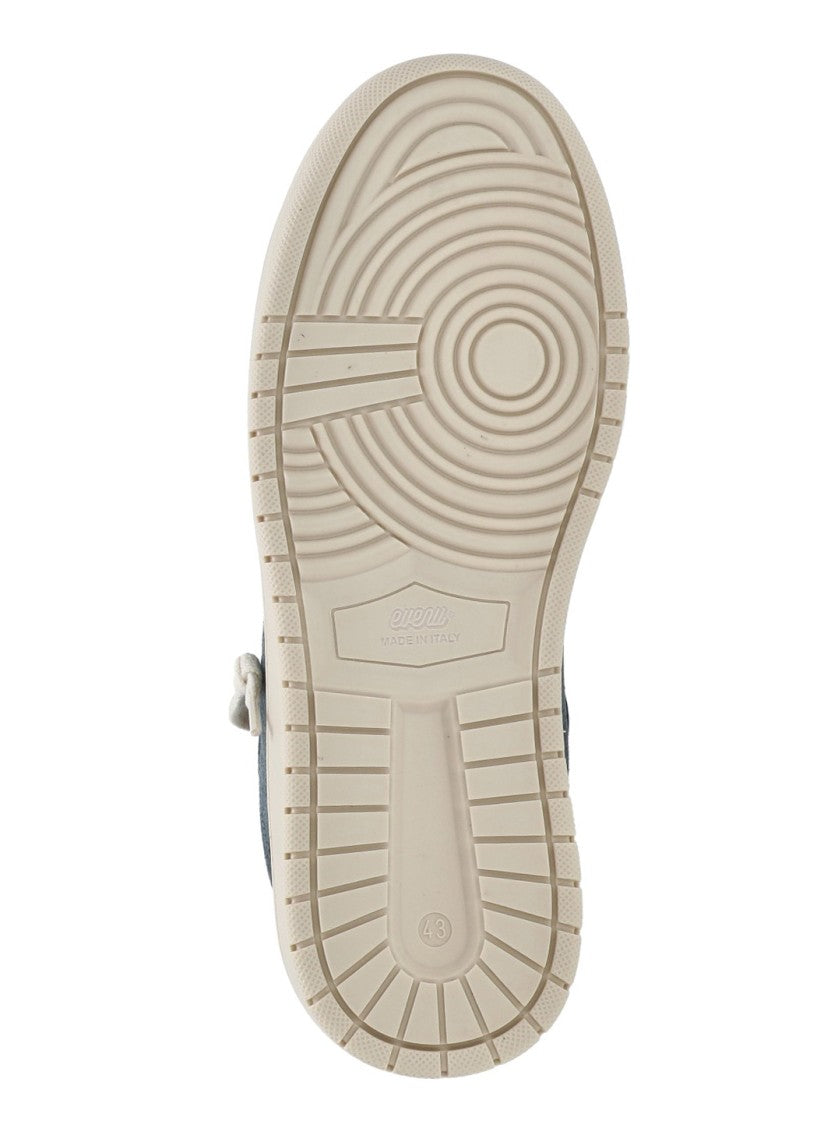 Evenu Equal Blue Suede Low-Top Sneakers