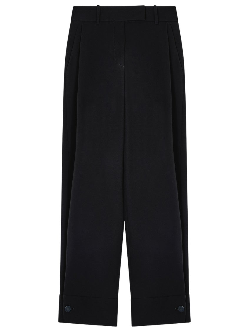 Giorgio Armani Silk Cady Trousers With Darting