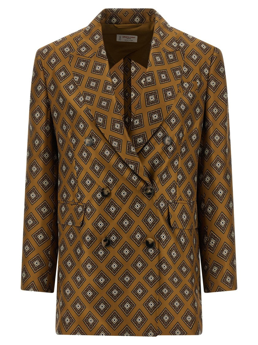 Alberto Biani Tie-Print Blazer