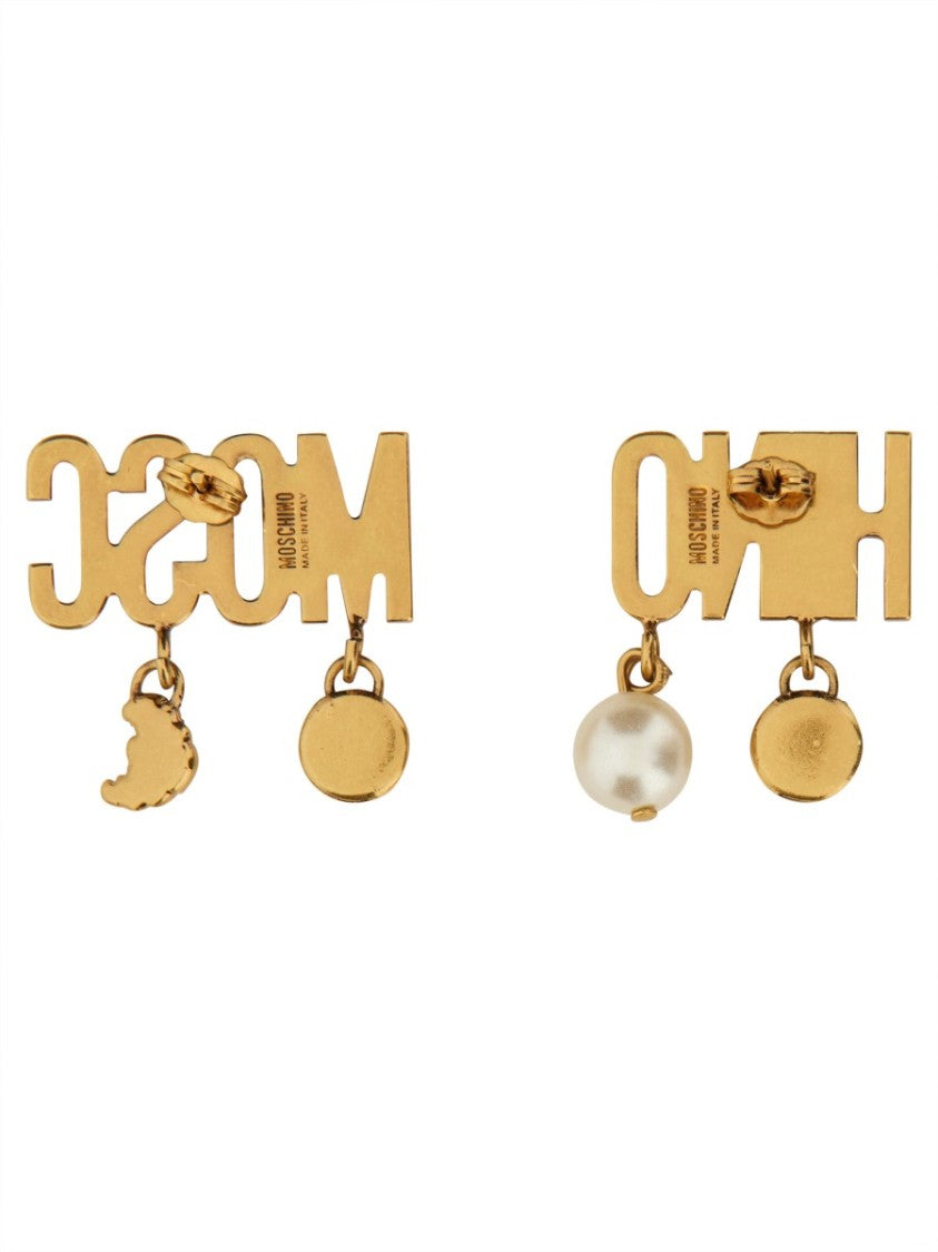 Moschino Logo Earrings