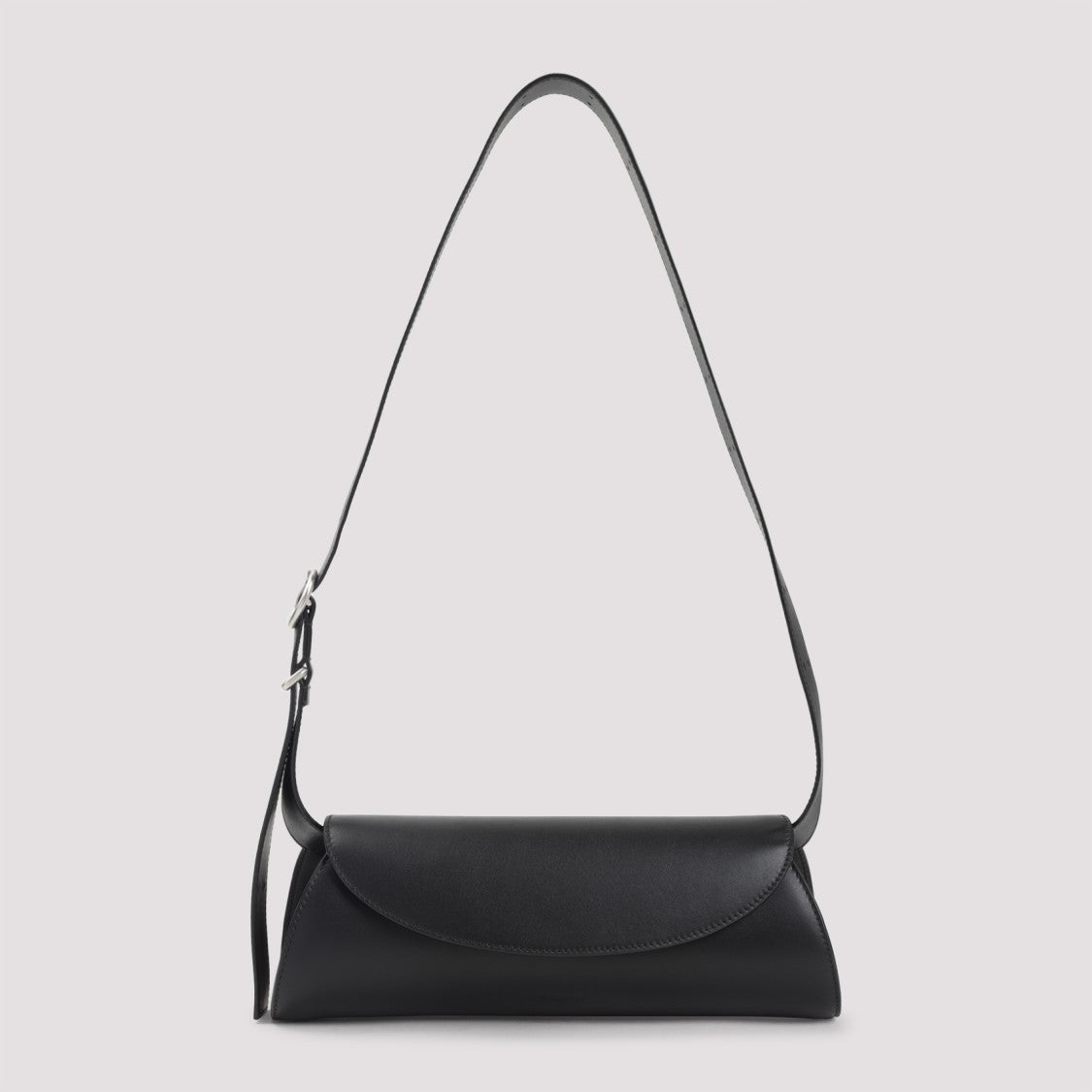 Jil Sander Black Lamb Leather Shoulder Bag