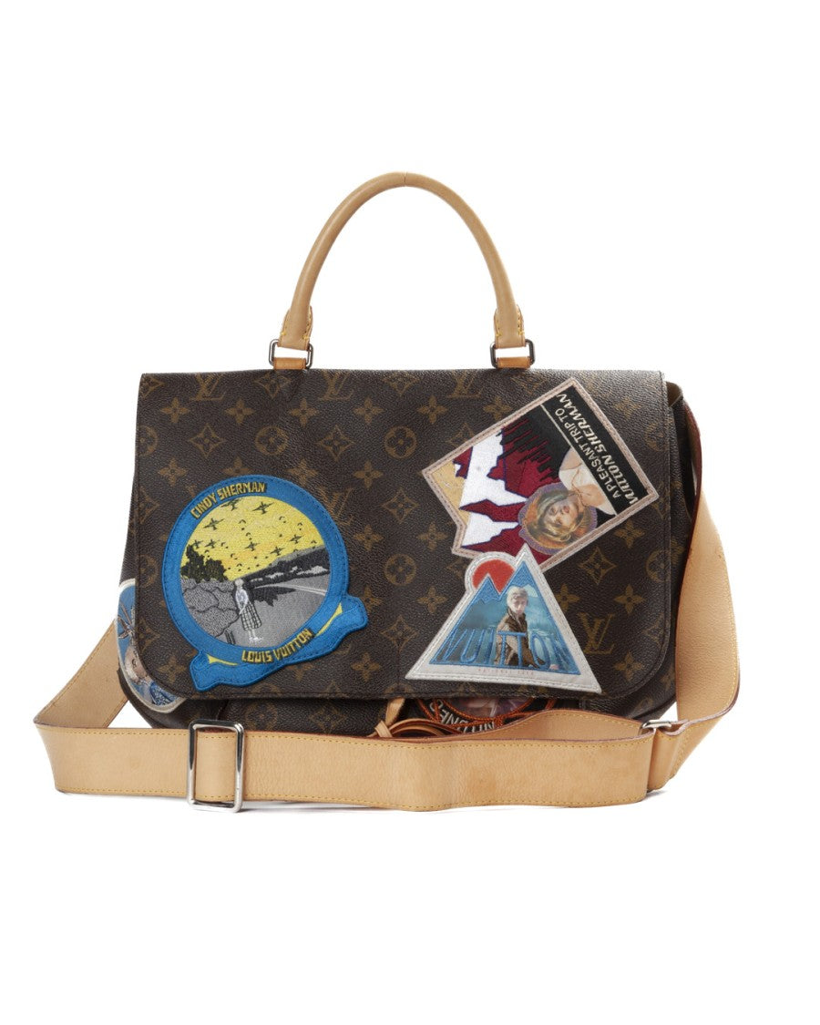 Louis Vuitton Brown Monogram Iconoclasts Messenger Mm Canvas Shoulder Bag