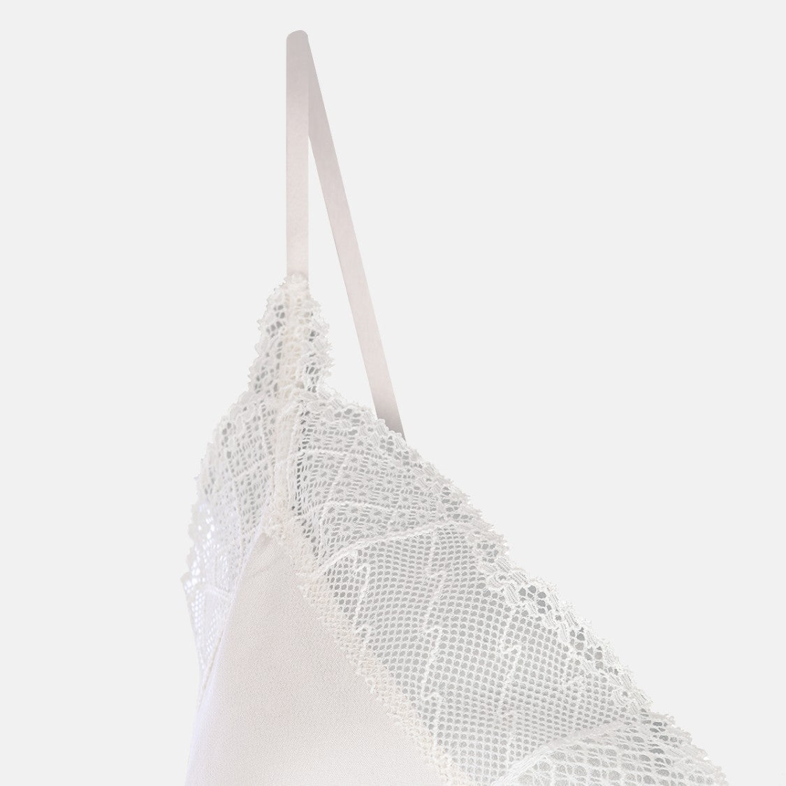 Zadig & Voltaire Lace-Trimmed White Spaghetti Strap Top