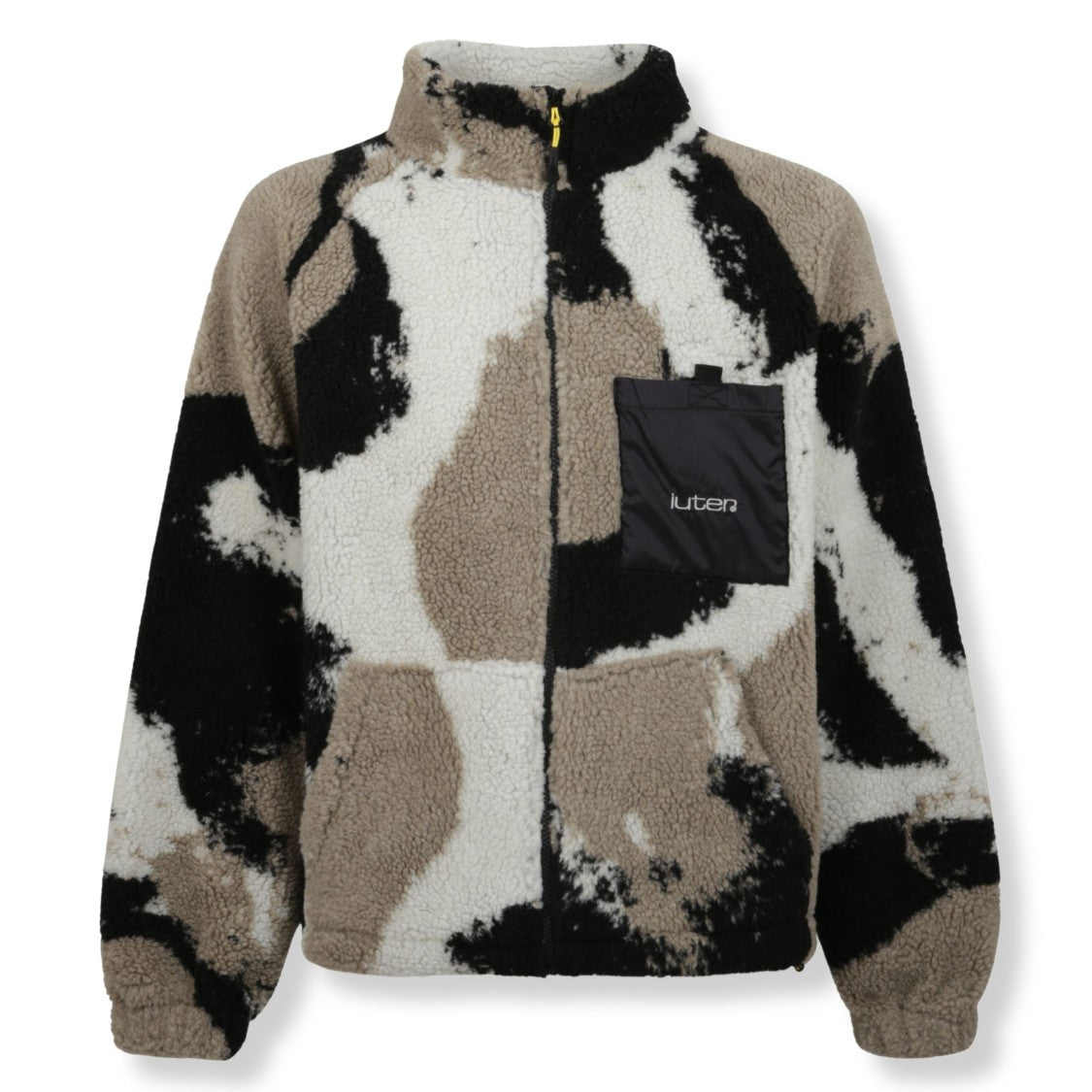 Iuter High-Neck Zip Jacket In Hi-Loft Polar Fleece