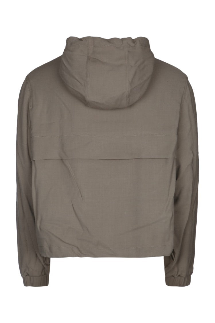 Ami Cropped Jacket With Hood