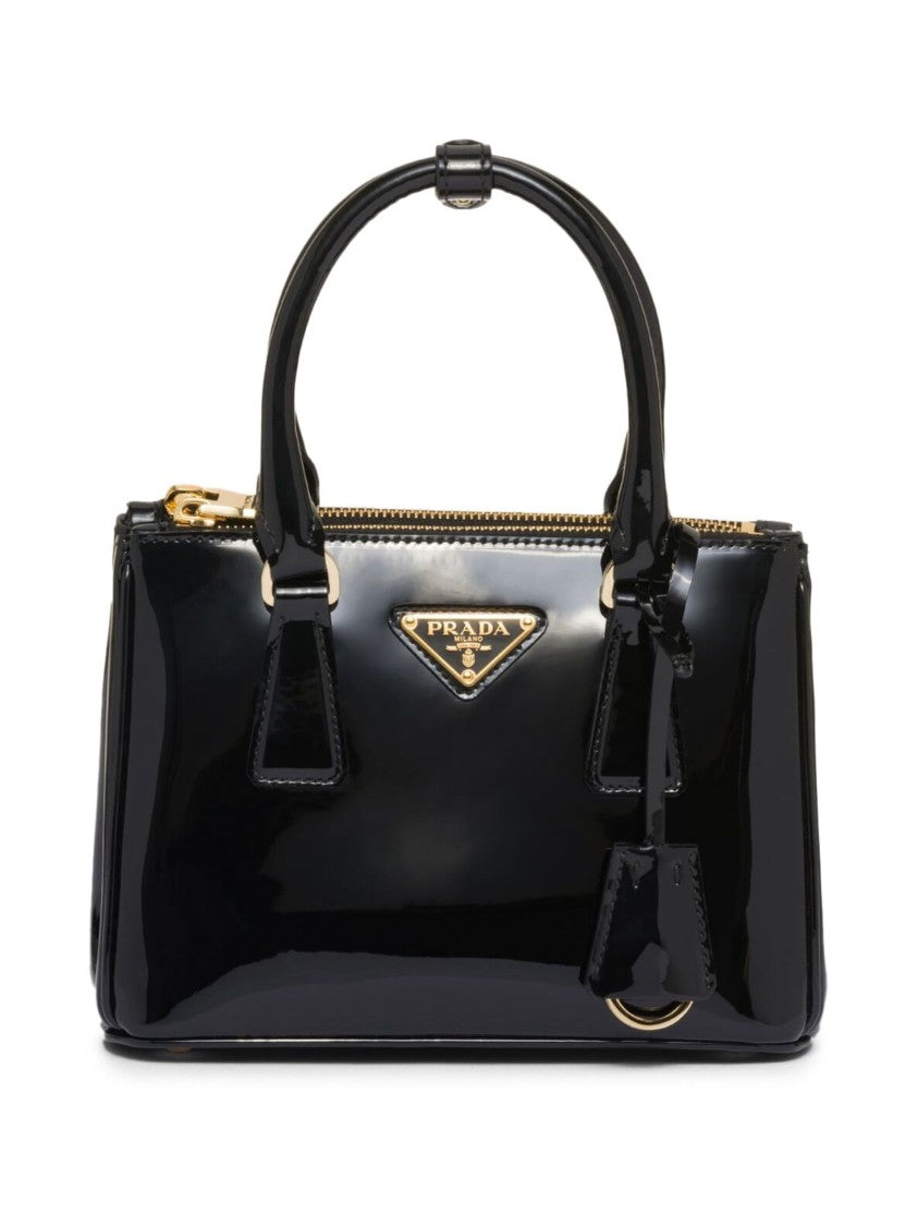 Prada Black Galleria Mini Patent Leather Bag